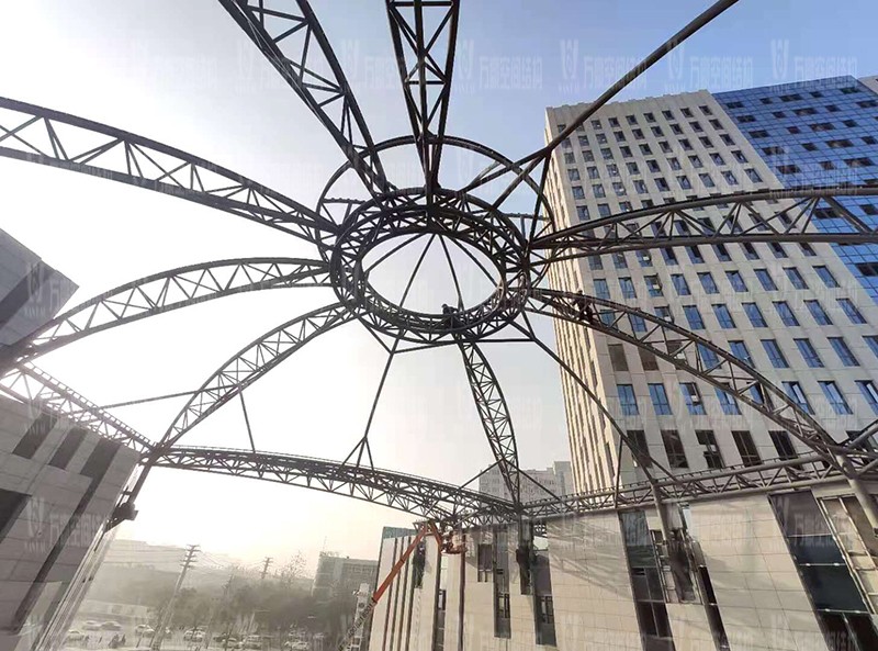 新泰卓越·財富廣場異型鋼結(jié)構(gòu)項目 新泰卓越·財富廣場異型鋼結(jié)構(gòu)項目