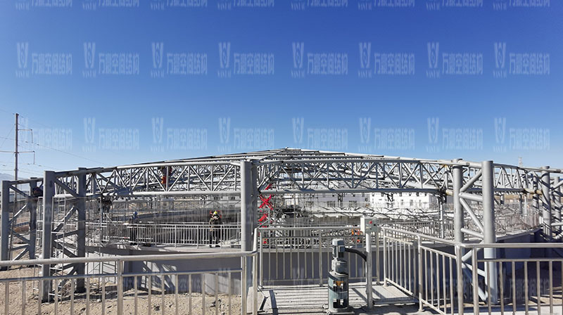 格爾木工業(yè)園污水池異型鋼結(jié)構(gòu)項目 格爾木工業(yè)園污水池異型鋼結(jié)構(gòu)項目