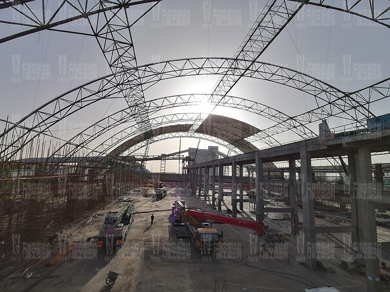 內(nèi)蒙能源長城五礦選煤廠鋼骨架膜棚建設(shè)項目膜結(jié)構(gòu)安裝中 內(nèi)蒙能源長城五礦選煤廠鋼骨架膜棚建設(shè)項目膜結(jié)構(gòu)安裝中