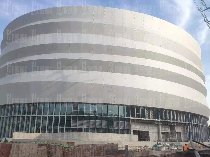 紹興國際會展中心一期B區(qū)會議中心 PTFE外立面網(wǎng)格膜工程竣工 紹興國際會展中心一期B區(qū)會議中心 PTFE外立面網(wǎng)格膜工程竣工