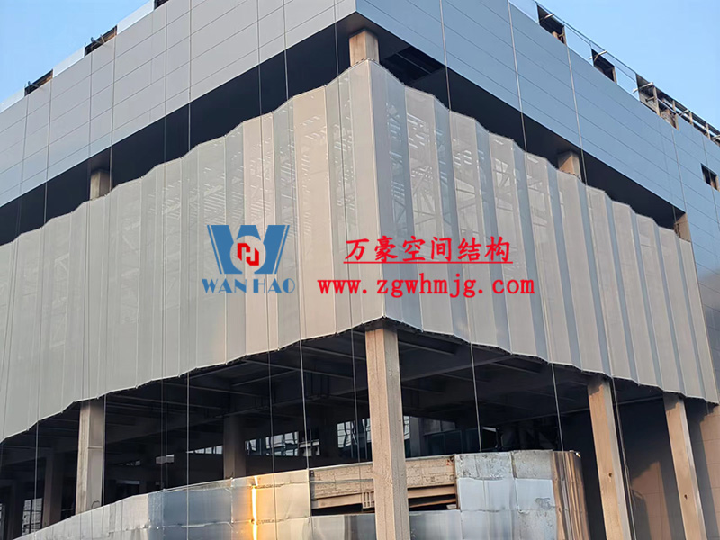 紹興國際會展中心C1區(qū)展廳幕墻網格膜工程