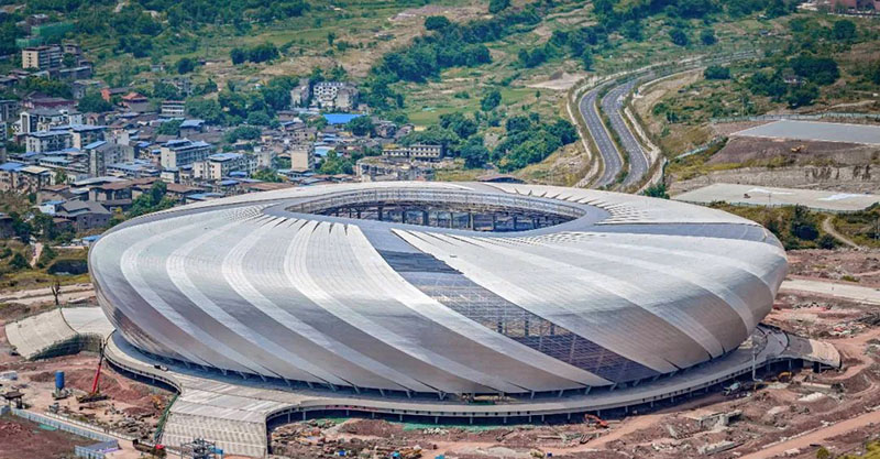 最新進(jìn)展！龍興足球場10月底竣工交付