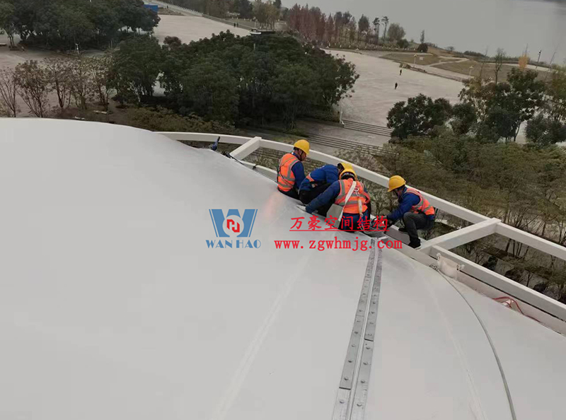 明宇廣場(chǎng)6號(hào)地塊商業(yè)（萬(wàn)達(dá)廣場(chǎng)）改造項(xiàng)目鋼膜結(jié)構(gòu)ETFE蓋頂天幕工程