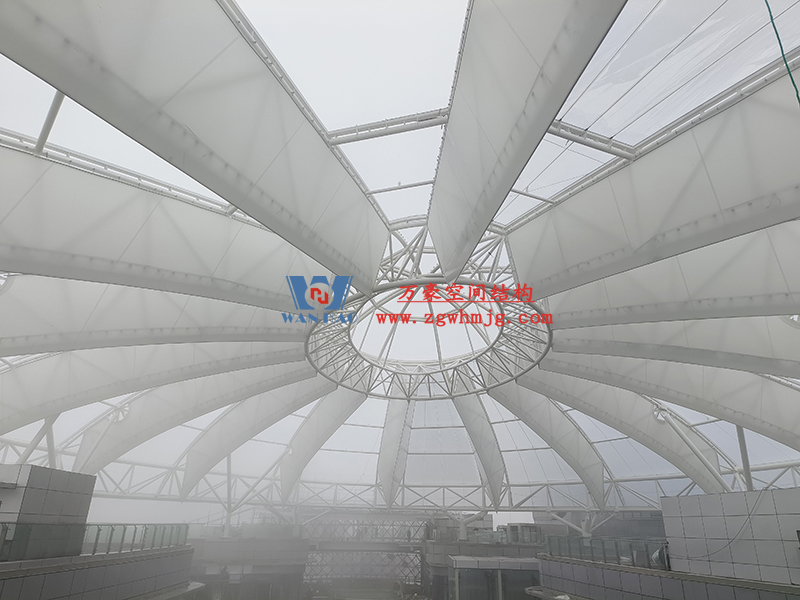 明宇廣場(chǎng)6號(hào)地塊商業(yè)（萬(wàn)達(dá)廣場(chǎng)）改造項(xiàng)目鋼膜結(jié)構(gòu)ETFE蓋頂天幕工程
