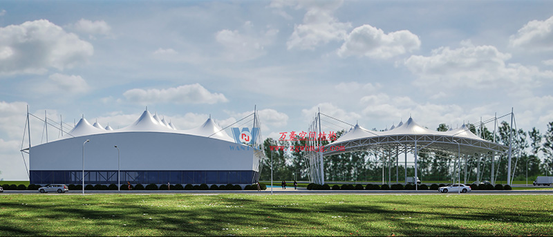 萬豪2023第6標(biāo)-溫州惠民路西側(cè)綠地球場鋼膜結(jié)構(gòu)工程