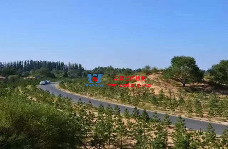 芳菲四月，共鑒美好！陜西定邊馬蓮灘沙漠公園鋼膜結(jié)構(gòu)工程最新進展播報