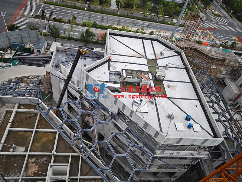 嘉興長(zhǎng)安里ETFE氣枕鋼膜結(jié)構(gòu)頂棚工程 嘉興長(zhǎng)安里ETFE氣枕鋼膜結(jié)構(gòu)頂棚工程