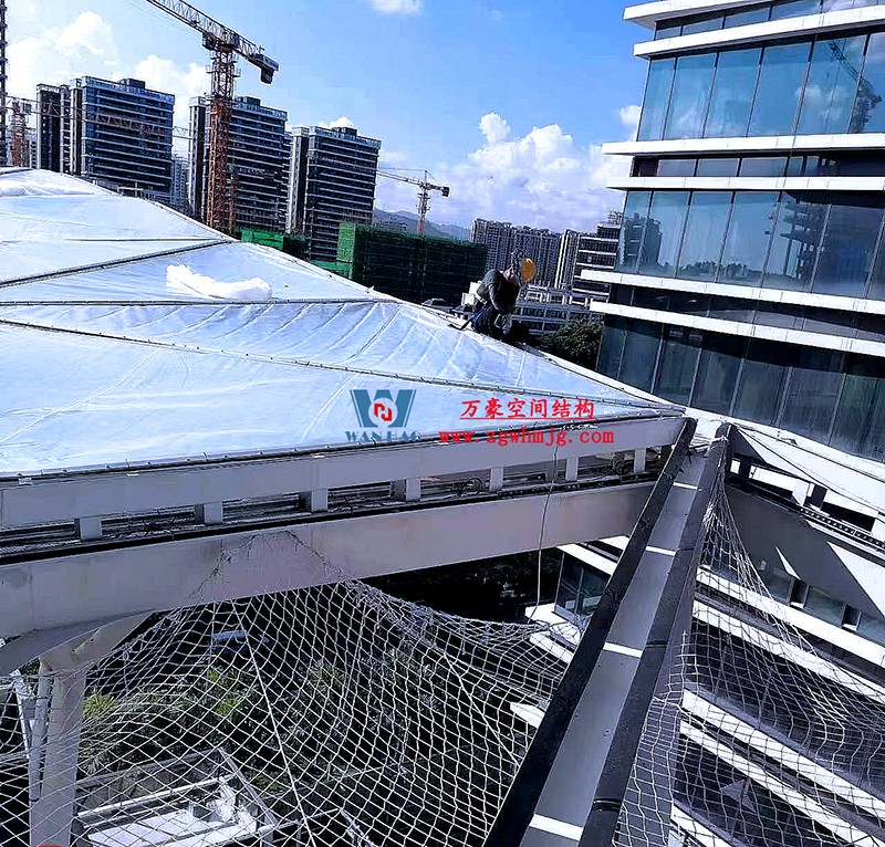 縱使烈日炎炎，腳步從未止歇！海南這個(gè)ETFE氣枕膜項(xiàng)目施工進(jìn)度有最新消息