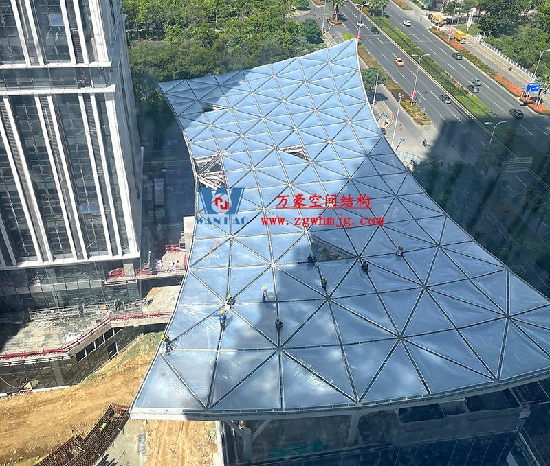 縱使烈日炎炎，腳步從未止歇！海南這個(gè)ETFE氣枕膜項(xiàng)目施工進(jìn)度有最新消息