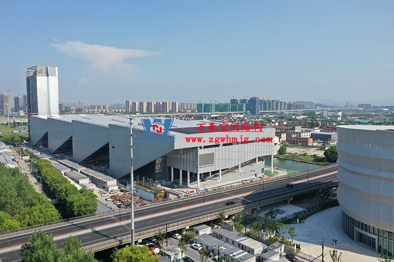 紹興國際會展中心C1區(qū)展廳幕墻網格膜工程