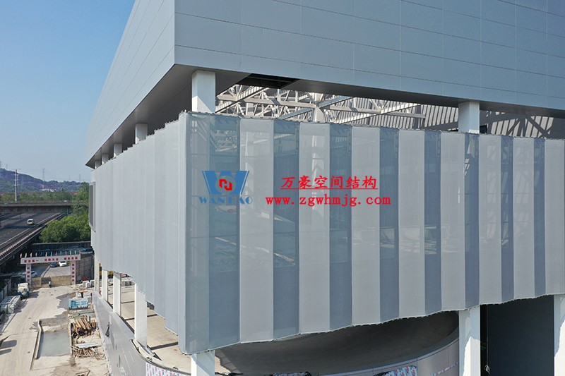 紹興國際會展中心C1區(qū)展廳幕墻網格膜工程