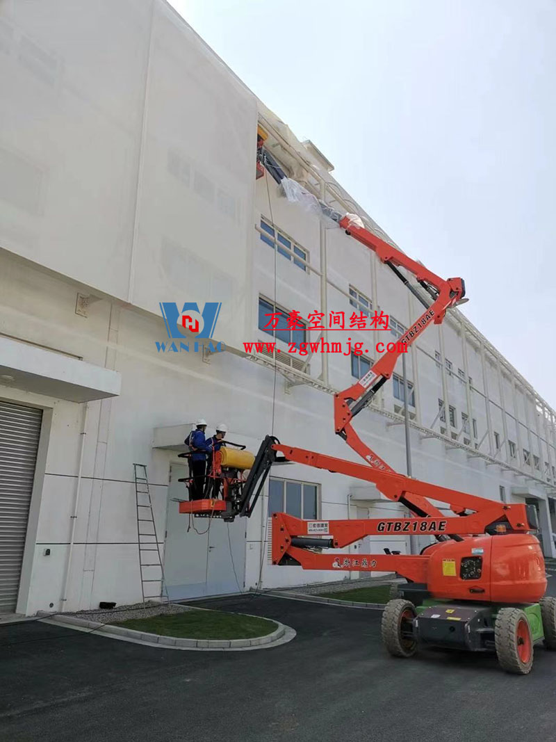 寧波益富樂公司新廠房外立面PTFE網(wǎng)格膜結(jié)構(gòu)工程 寧波益富樂公司新廠房外立面PTFE網(wǎng)格膜結(jié)構(gòu)工程