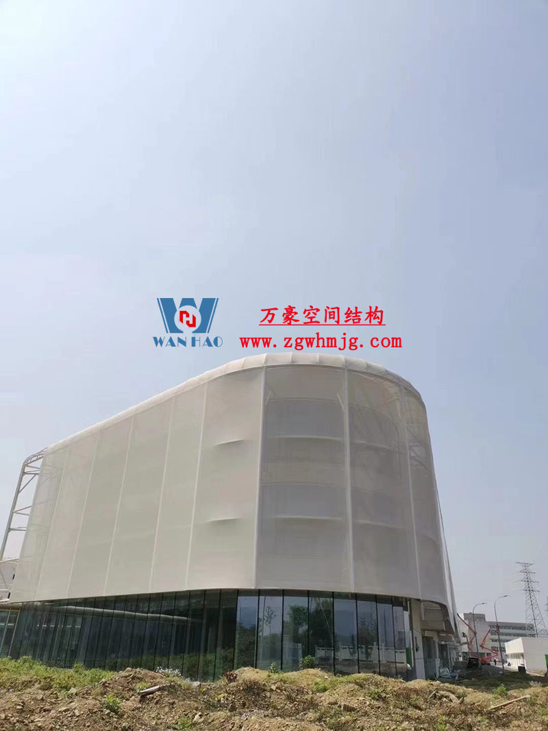 寧波益富樂公司新廠房外立面PTFE網(wǎng)格膜結(jié)構(gòu)工程 寧波益富樂公司新廠房外立面PTFE網(wǎng)格膜結(jié)構(gòu)工程