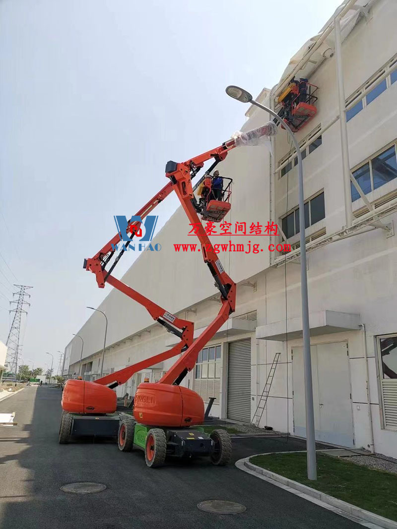 寧波益富樂公司新廠房外立面PTFE網(wǎng)格膜結(jié)構(gòu)工程 寧波益富樂公司新廠房外立面PTFE網(wǎng)格膜結(jié)構(gòu)工程