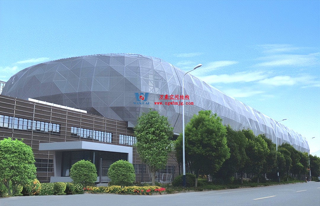 有骨骼、有皮膚的PTFE膜結(jié)構(gòu)建筑