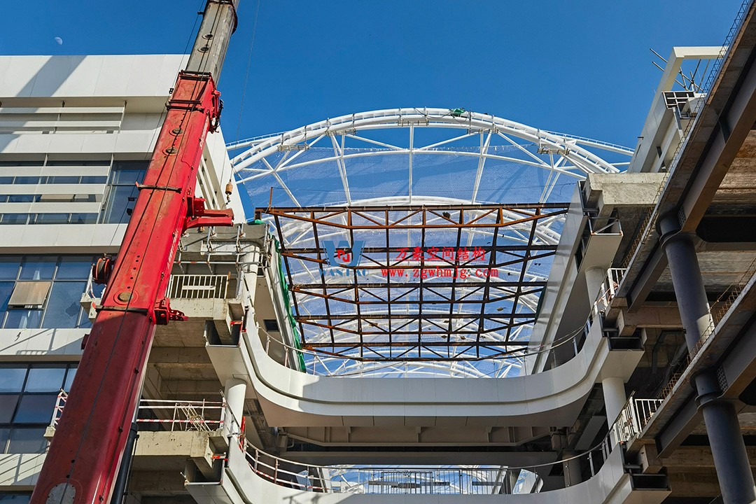 工程進(jìn)度全速推進(jìn)，PTFE膜材張拉在即！