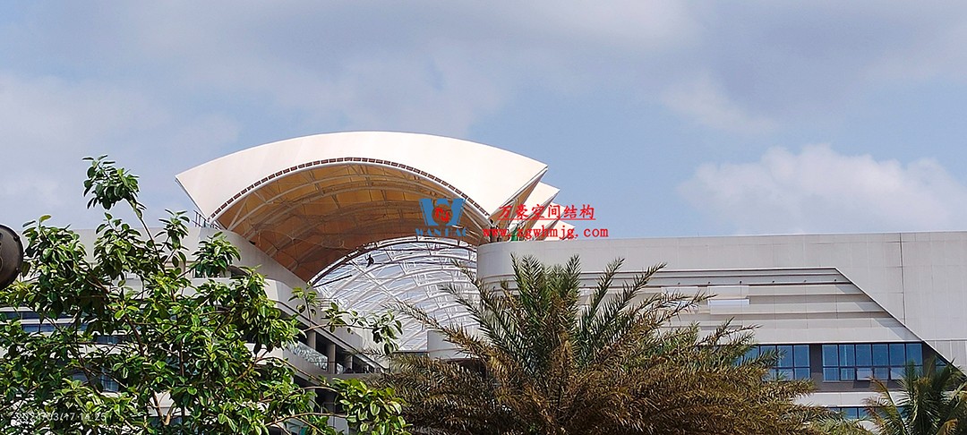 施工加速，這個PTFE膜結(jié)構(gòu)天幕即將完工！