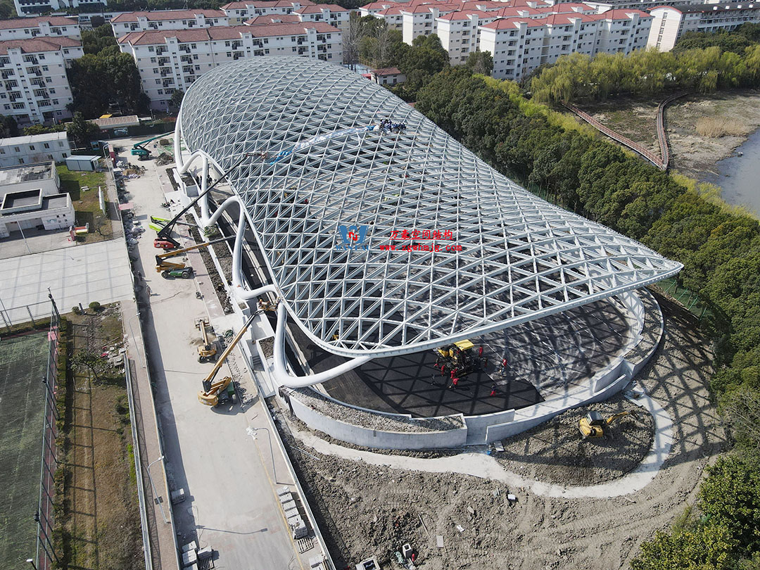 上海工程技術(shù)大學松江校區(qū)風雨操場ETFE膜結(jié)構(gòu)工程 上海工程技術(shù)大學松江校區(qū)風雨操場ETFE膜結(jié)構(gòu)工程