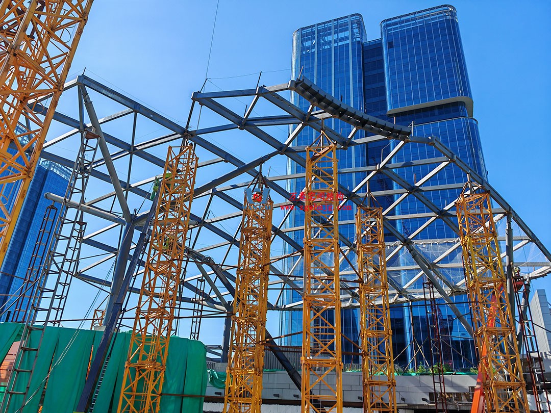 攻堅克難，全速推進(jìn)|這個ETFE商業(yè)天幕迎來新進(jìn)展