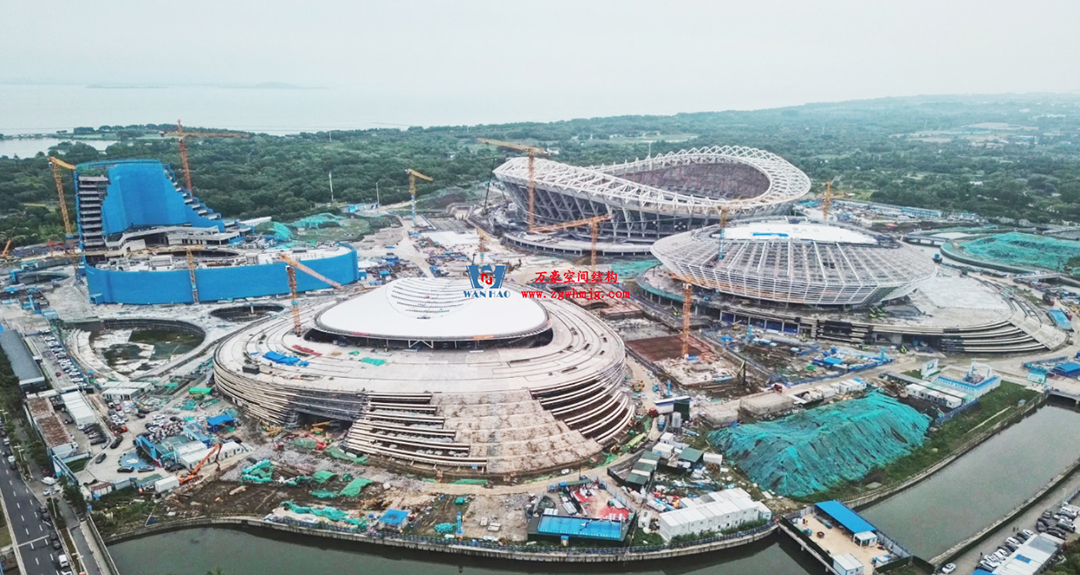 緊跟“蘇超熱浪”，火熱施工中，一只白鷺即將振翅高飛！