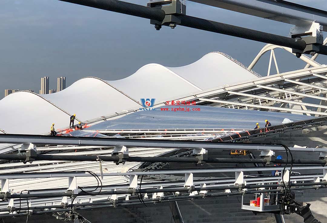 太湖之畔，華燈初上|無錫奧體中心施工加速