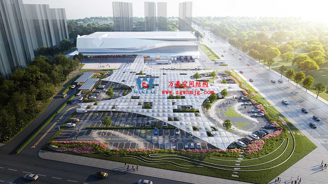 綠色心海·智慧產(chǎn)融農(nóng)商匯項(xiàng)目ETFE氣枕天幕工程