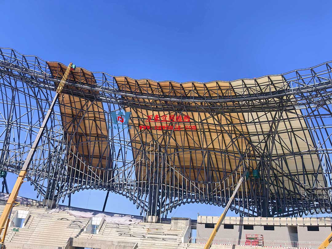 山東蓬萊體育場PTFE膜結(jié)構(gòu)項目