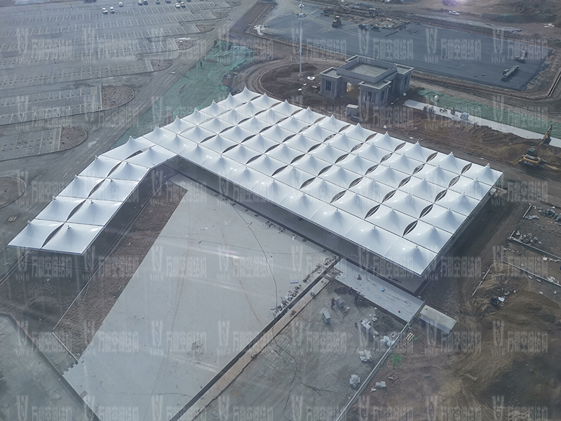 烏蘭縣茶卡景區(qū)旅游扶貧基礎設施項目（二期）膜結構工程竣工