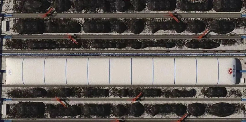 1130米，這個(gè)充氣膜有些長(zhǎng)