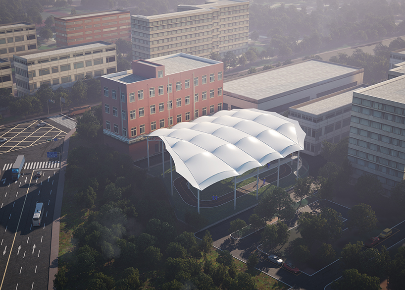 國網(wǎng)江西省電力有限公司培訓中心實訓基地改造PTFE膜結(jié)構(gòu)項目