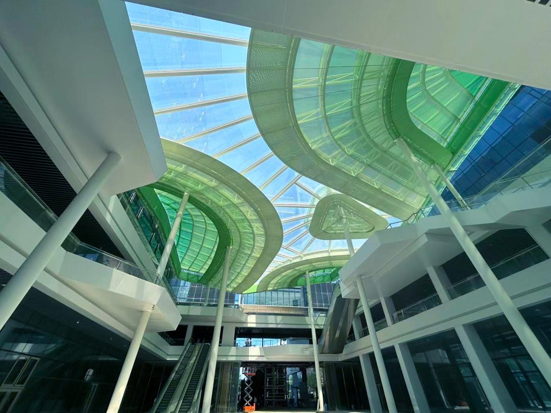 杭州爆紅新地標(biāo)！鋼膜結(jié)構(gòu)茶香穹頂！