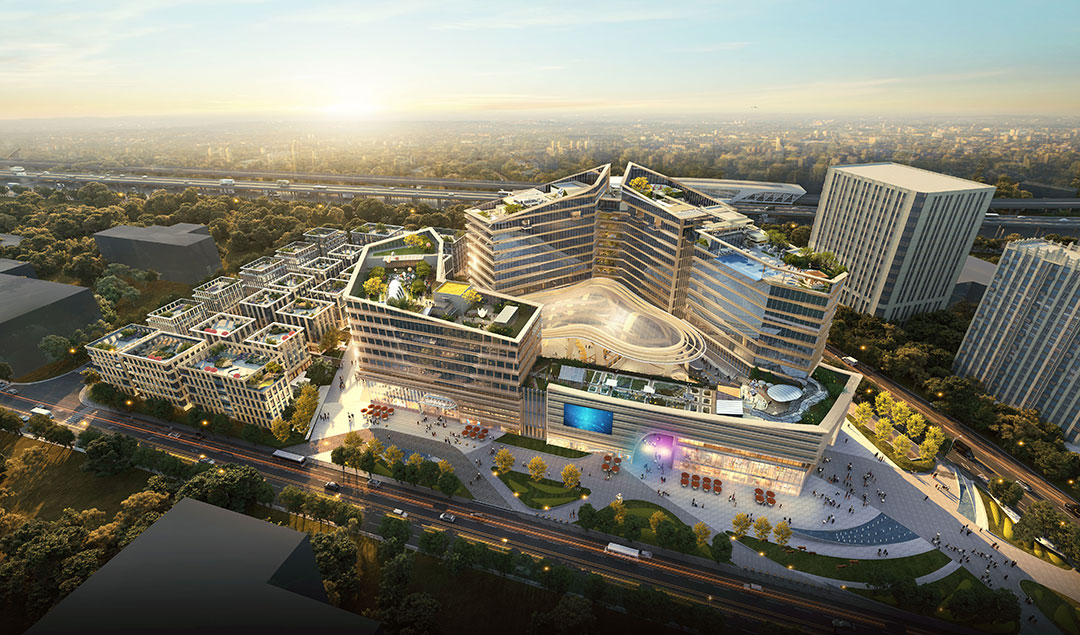 捷報頻傳！浙江萬豪集團中標(biāo)上海寶山商辦項目中庭天幕